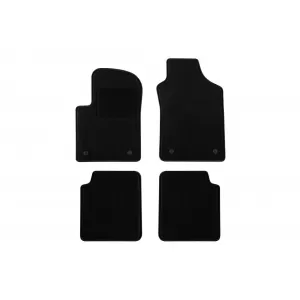 Textile floor mats by Rigum suitable for Fiat 500 after 2014, set of 4 pieces, black