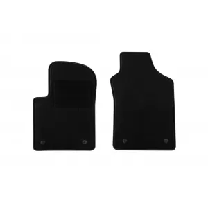 Textile floor mats by Rigum suitable for Fiat 500 after 2014, set of 4 pieces, black