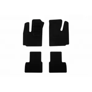Textile floor mats by Rigum suitable for Fiat Doblo 2001-2010, set of 4 pieces, black