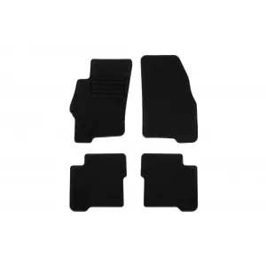 Textile floor mats by Rigum suitable for Fiat Linea 2007-2015, set of 4 pieces, black