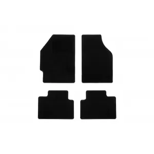 Textile floor mats by Rigum suitable for Fiat Punto 2003-2012, set of 4 pieces, black