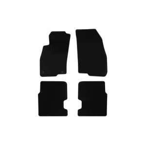 Mochete textile de la Rigum potrivite pentru Fiat Punto 2012-2018, Fiat Punto Evo 2009-2018, set de 4 bucăți, negru