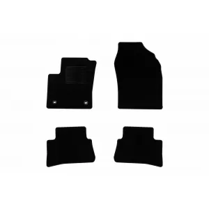 Textile floor mats by Rigum suitable for Toyota C-HR after 2016, set of 4 pieces, black