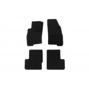 Textile floor mats by Rigum suitable for Fiat Grande Punto 2005-2012, set of 4 pieces, black