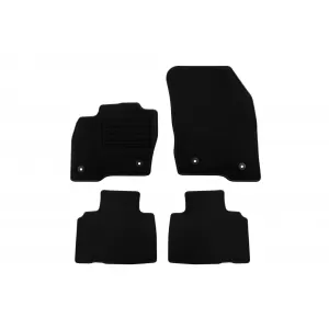 Textile floor mats by Rigum suitable for Ford Edge after 2016, set of 4 pieces, black