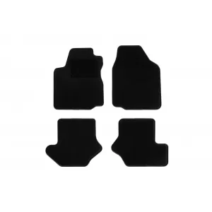 Mochete textile de la Rigum potrivite pentru Ford Fiesta 1995-1997, Mazda 121 1996-2003, set de 4 bucăți, negru