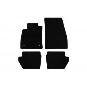 Textile floor mats by Rigum suitable for Ford Fiesta after 2017, set of 4 pieces, black