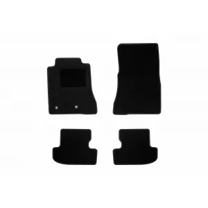 Textile floor mats by Rigum suitable for Ford Mustang after 2016, set of 4 pieces, black
