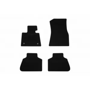 Textile floor mats by Rigum suitable for BMW X7 G07 after 2019, set of 4 pieces, black