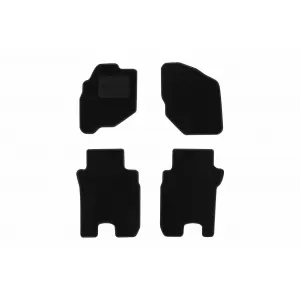 Textile floor mats by Rigum suitable for Honda City 2006-2009, set of 4 pieces, black