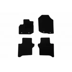 Textile floor mats by Rigum suitable for Honda City 2009-2014, set of 4 pieces, black