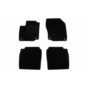 Mochete textile de la Rigum potrivite pentru Honda Civic Hatchback pe benzină 2012-2017, set de 4 bucăți, negru