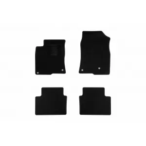 Textile floor mats by Rigum suitable for Honda Civic 2017-2021, set of 4 pieces, black