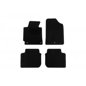 Textile floor mats by Rigum suitable for Hyundai Elantra 2010-2015, set of 4 pieces, black