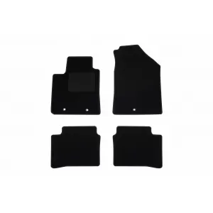 Textile floor mats by Rigum suitable for Hyundai i10 after 2020, set of 4 pieces, black