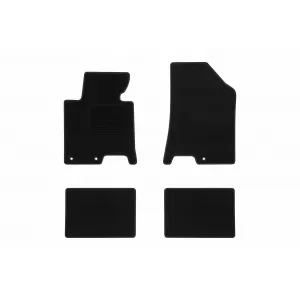 Textile floor mats by Rigum suitable for Hyundai i40 2011-2019, set of 4 pieces, black