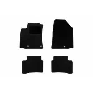 Textile floor mats by Rigum suitable for Hyundai Ioniq after 2017 Hybrid, set of 4 pieces, black