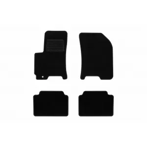 Textile floor mats by Rigum suitable for Chevrolet Aveo 2004-2011, set of 4 pieces, black
