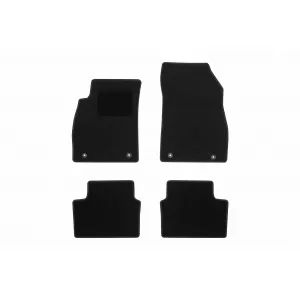 Textile floor mats by Rigum suitable for Chevrolet Malibu 2011-2016, set of 4 pieces, black
