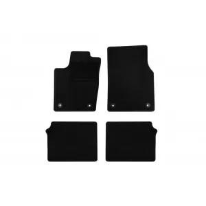 Textile floor mats by Rigum suitable for Dodge Durango after 2014, set of 4 pieces, black