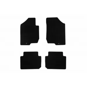 Textile floor mats by Rigum suitable for Kia Carens II 2006-2013, set of 4 pieces, black