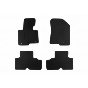 Textile floor mats by Rigum suitable for KIA Carens 2013-2018, set of 4 pieces, black