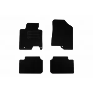 Textile floor mats by Rigum suitable for KIA Ceed 2012-2018, set of 4 pieces, black