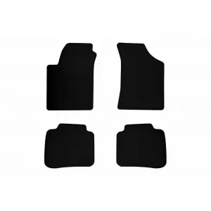Textile floor mats by Rigum suitable for Kia Cerato 2004-2008, set of 4 pieces, black