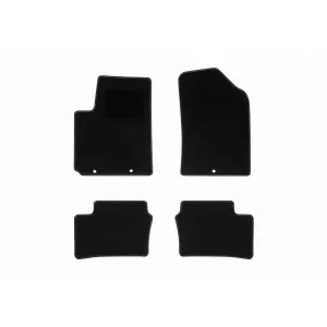 Textile floor mats by Rigum suitable for KIA Picanto 2011-2017, set of 4 pieces, black