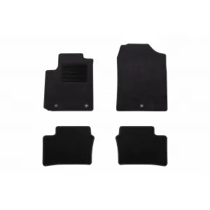 Textile floor mats by Rigum suitable for KIA Picanto after 2017, set of 4 pieces, black