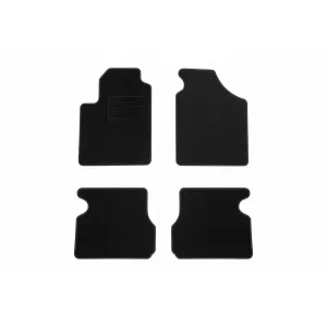 Textile floor mats by Rigum suitable for KIA Rio 2003-2006, set of 4 pieces, black