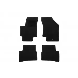 Textile floor mats by Rigum suitable for Kia Rio 2006-2011, set of 4 pieces, black