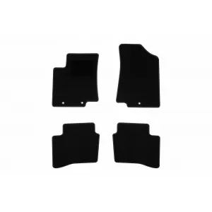 Textile floor mats by Rigum suitable for KIA Rio 2011-2017, set of 4 pieces, black