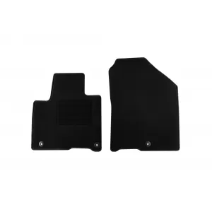 Textile floor mats by Rigum suitable for Kia Sorento 2015-2020, set of 3 pieces, black