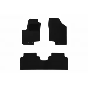 Mochete textile de la Rigum potrivite pentru Hyundai iX20 2010-2019, Kia Venga 2009-2017, set de 3 piese, negru