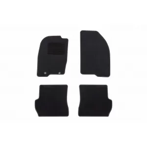 Textile floor mats by Rigum suitable for Mazda 2 2002-2007, set of 4 pieces, black