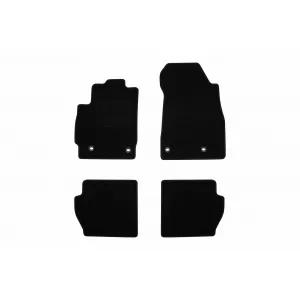 Textile floor mats by Rigum suitable for Mazda 2 2007-2015, set of 4 pieces, black