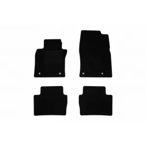 Textile floor mats by Rigum suitable for Mazda 3 after 2019, set of 4 pieces, black