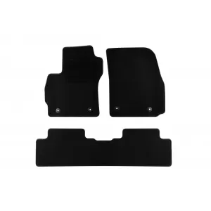 Textile floor mats by Rigum suitable for Mazda 5 2011-2018, set of 3 pieces, black