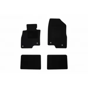 Textile floor mats by Rigum suitable for Mazda 6 Sedan 2012-2016, set of 4 pieces, black
