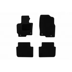 Textile floor mats by Rigum suitable for Mazda Cx-5 2012-2017, set of 4 pieces, black