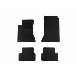 Textile floor mats by Rigum suitable for Mercedes A class W176 2012-2018, set of 4 pieces, black