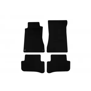 Textile floor mats by Rigum suitable for Mercedes C class W203 2000-2007, set of 4 pieces, black