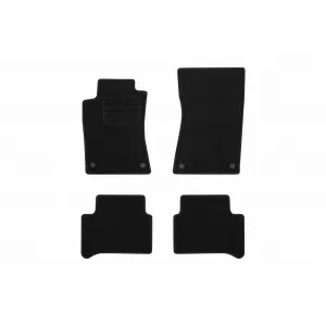 Mochete textile de la Rigum potrivite pentru Mercedes CLS 2002-2010, clasa E W211 2002-2009, set de 4 bucăți, negru