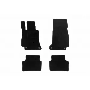 Mochete textile de la Rigum potrivite pentru Mercedes E class W213 după 2016, A Design GT coupe cu 4 uși după 2019, set de 4 piese, negru