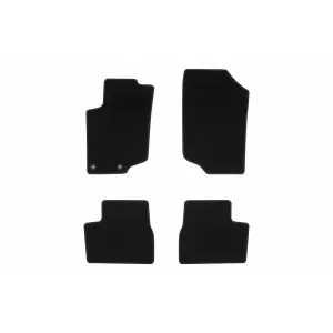 Textile floor mats by Rigum suitable for Peugeot 207 2006-2014, set of 4 pieces, black