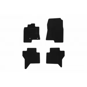 Textile floor mats by Rigum suitable for Mitsubishi Pajero 2000-2015, set of 4 pieces, black