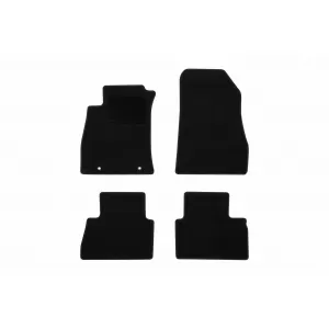 Textile floor mats by Rigum suitable for Nissan Juke 2010-2020, set of 4 pieces, black