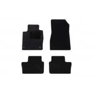 Textile floor mats by Rigum suitable for Nissan Juke after 2020, set of 4 pieces, black