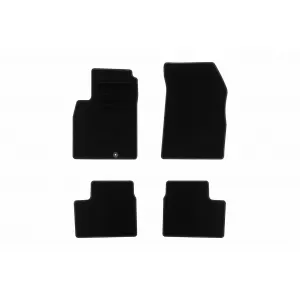 Textile floor mats by Rigum suitable for Nissan Micra 2010-2013, set of 4 pieces, black